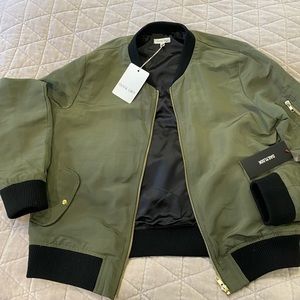 Brand new Olivia Grey olive bomber jacket